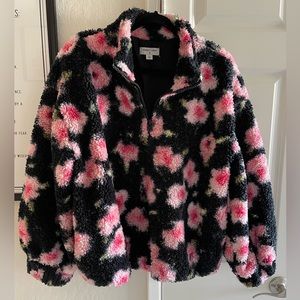 NWOT Sandy Liang x Target floral fleece pullover